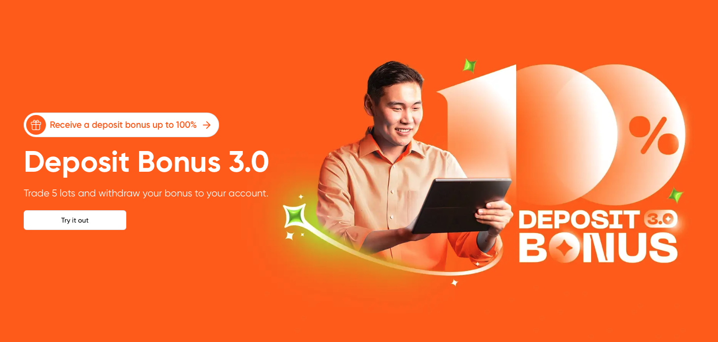 MOTFX ─ 100% Deposit Bonus